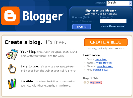 Blogger now