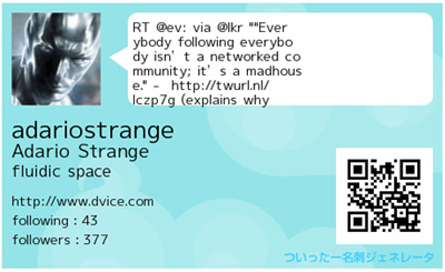 Retweet Business Card