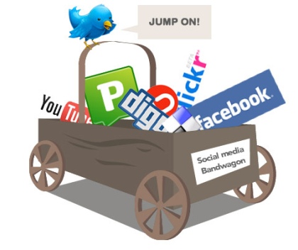 Social Media Fun Shopping Cart