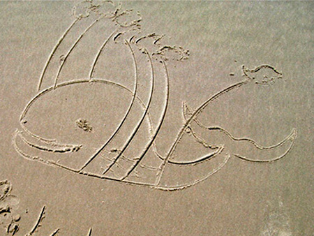 Sand fail whale