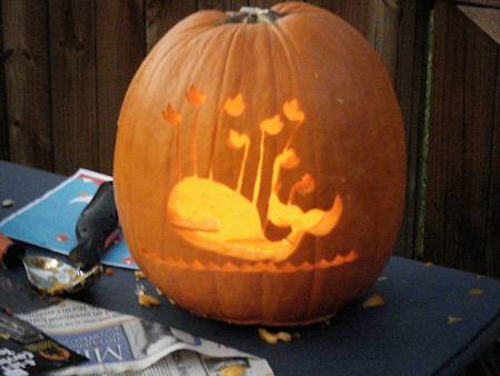 Fail whale pumpkin 