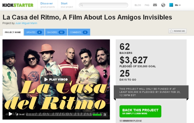 los amigos invisibles kickstarter