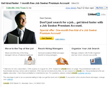 linkedin email marketing